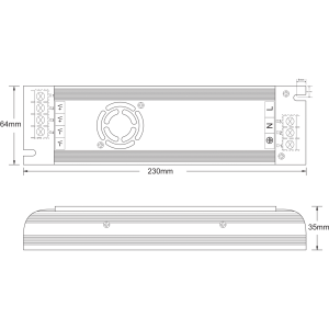 LED Power Supply - 400w 33.3A 12V w/ XT60 8 -