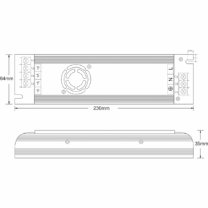 LED Power Supply - 400w 33.3A 12V w/ XT60 3 -