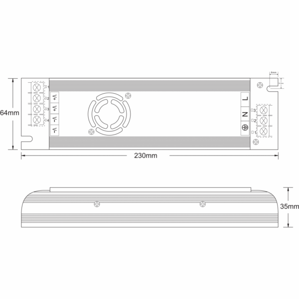 LED Power Supply - 400w 33.3A 12V w/ XT60 - Image 4