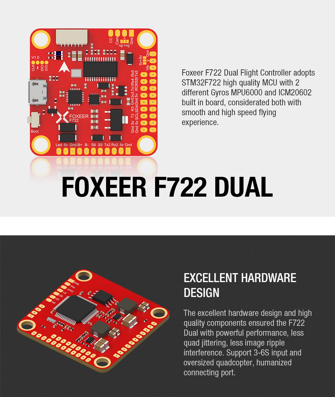 Foxeer F722 Dual Gyro Flight Controller MyFPV