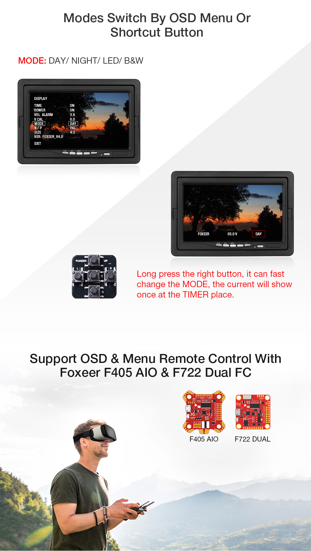 Foxeer Mini Predator V4 1.8mm Super WDR 4ms latency FPV Camera (Pick Your Color) 5 - Foxeer