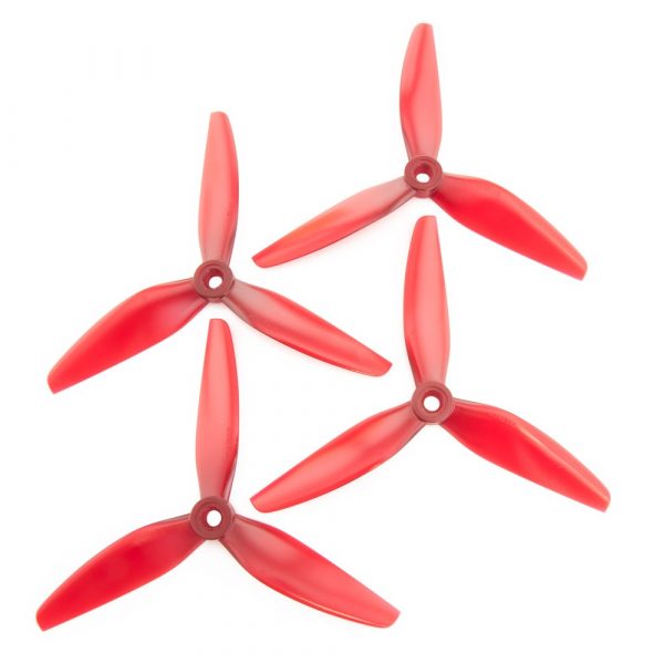 HQProp DP 5.1X4.1X3 Propeller - Light Red (Full Set of 4) POPO 1 - HQProp