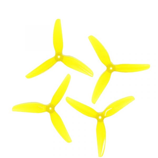 HQProp DP 5.1X4.1X3 Propeller - Yellow (Full Set of 4) POPO 1