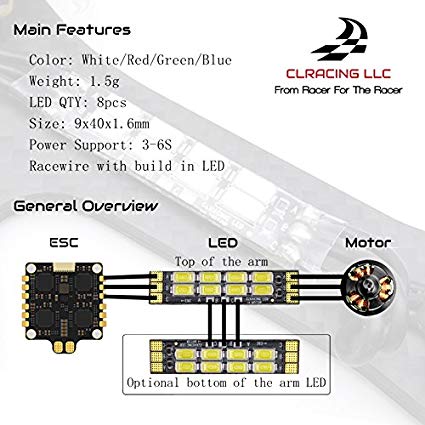 CLRacing Race LED/PCB Wire 4 Pack - Pick Your Color and Size 16 -