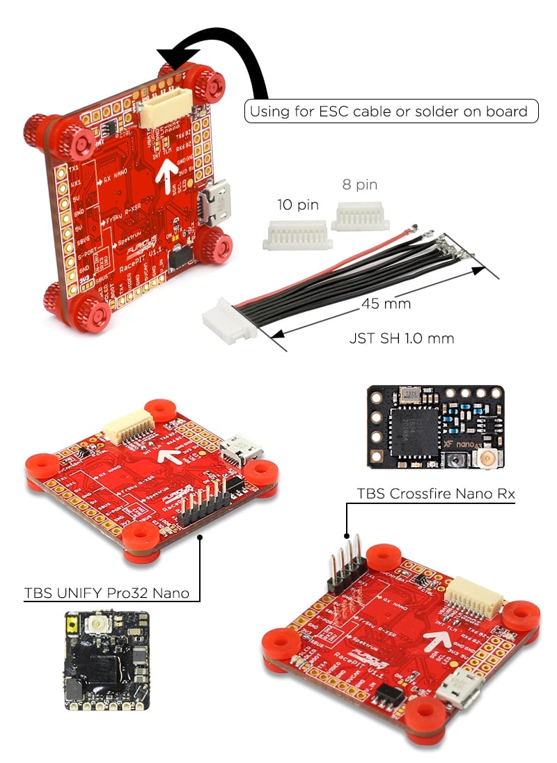 FuriousFPV - Spare parts for RACEPIT OSD Blackbox Flight Controller 3 - Furious FPV