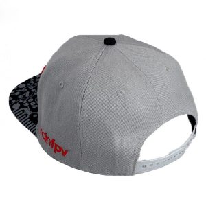 BrainFPV Snapback Cap- Circuit Brim Hat (Black & Grey) 6 - BrainFPV