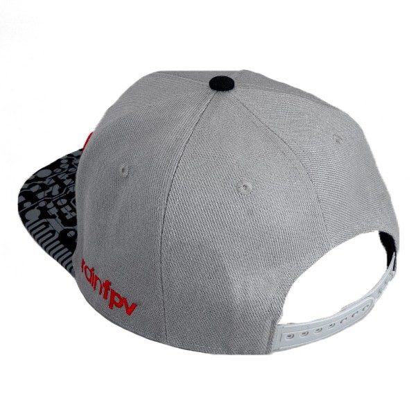 BrainFPV Snapback Cap- Circuit Brim Hat (Black & Grey) 2 - BrainFPV