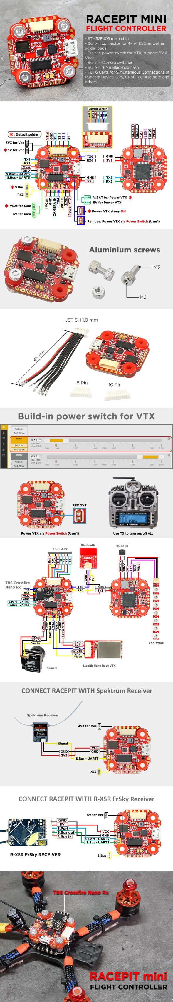 FuriousFPV - RACEPIT MINI OSD Blackbox Flight Controller 5 - Furious FPV