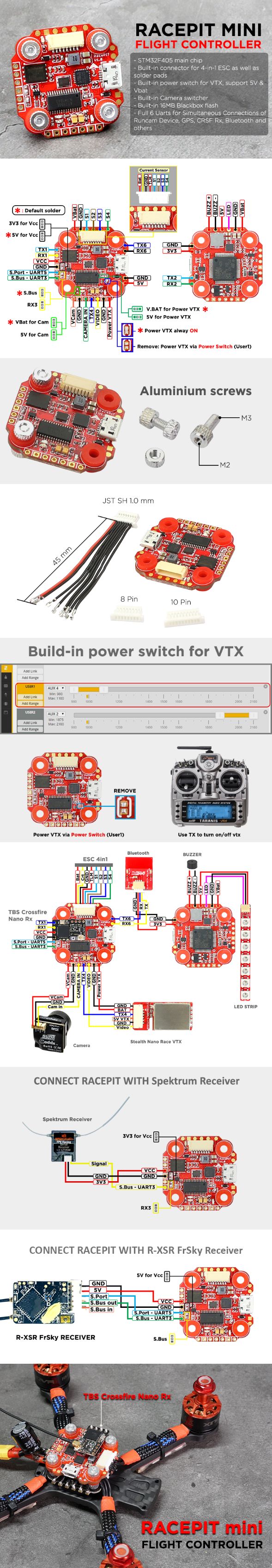 FuriousFPV - RACEPIT MINI OSD Blackbox Flight Controller 9 - Furious FPV