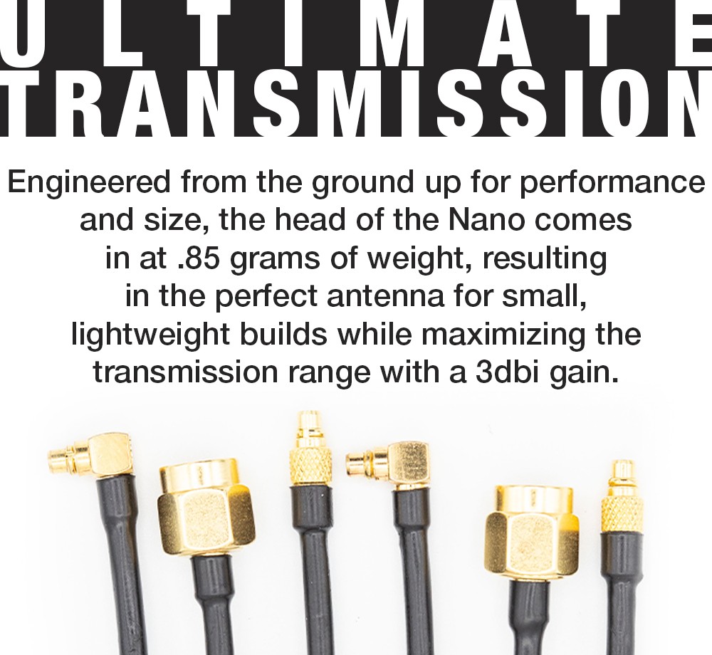 EMAX Nano 5.8G FPV Antenna- RHCP/LHCP 50mm SMA 11 - Emax