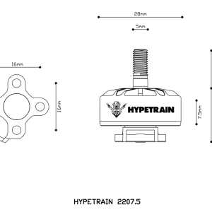 Hypetrain Vanover 2207.5 1860Kv Motor by Rotor Riot & Captain Vanover 15 - HypeTrain