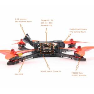 HGLRC Wind5 F7 60A 6S / 1600kv FPV Racing Drone - PNP 6 - HGLRC