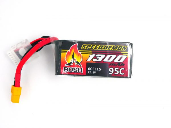 Bosh Speed Demon V2 6s 1300mAh 95C FPV LiPo Batteries - Image 4