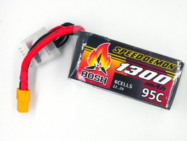Bosh Speed Demon V2 6s 1300mAh 95C FPV LiPo Batteries 1