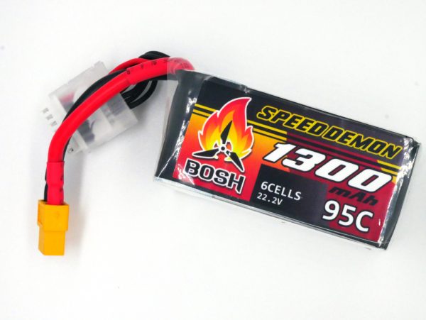 Bosh Speed Demon V2 6s 1300mAh 95C FPV LiPo Batteries - Image 3