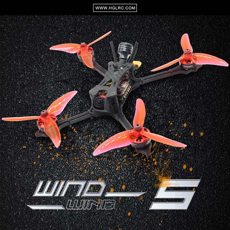 HGLRC Wind5 F7 60A 4S FPV Racing Drone - PNP