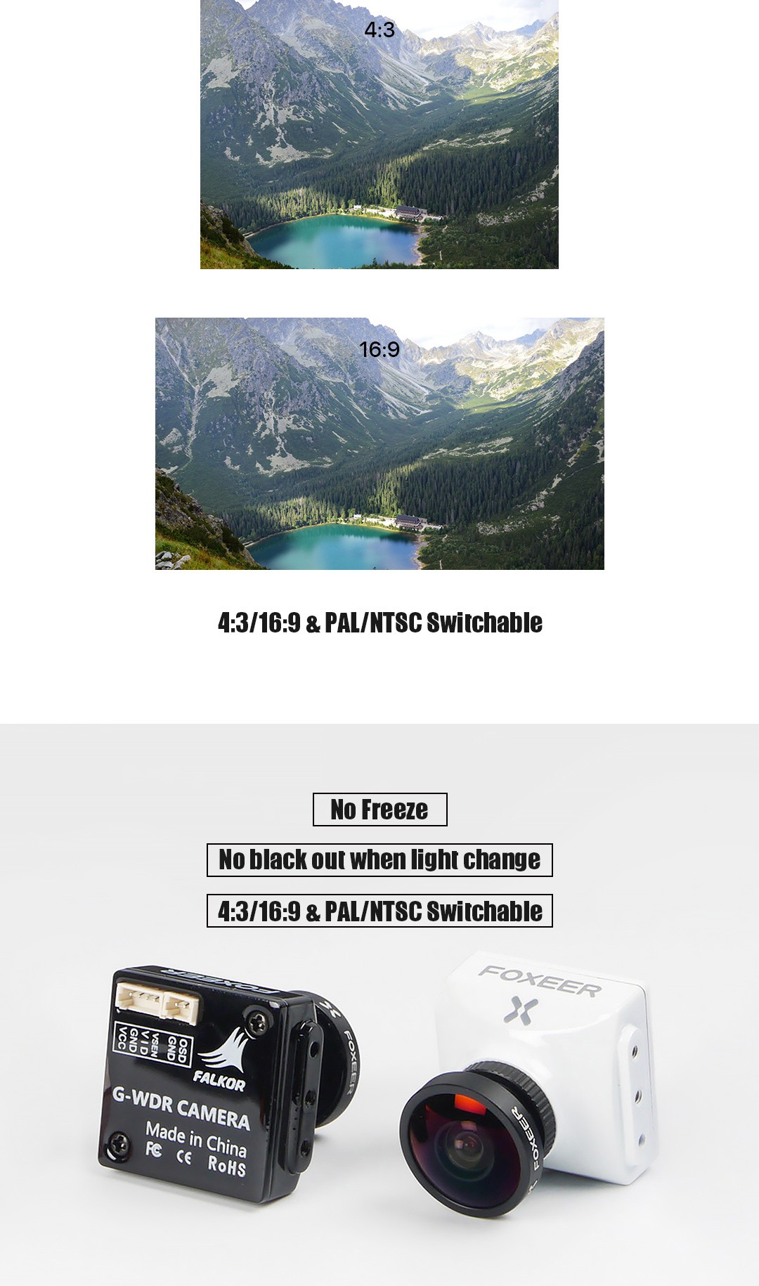 Foxeer Falkor 2 1200TVL FPV Camera Freestyle Long Range (Pick Your Color) 8 - Foxeer