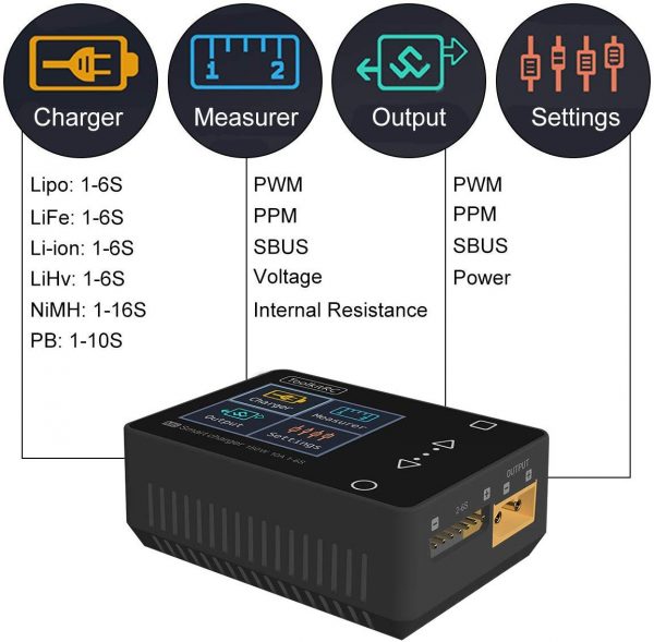ToolkitRC M6 Portable LiPo Battery Balance Charger (Pick Your Color) 3 - ToolkitRC