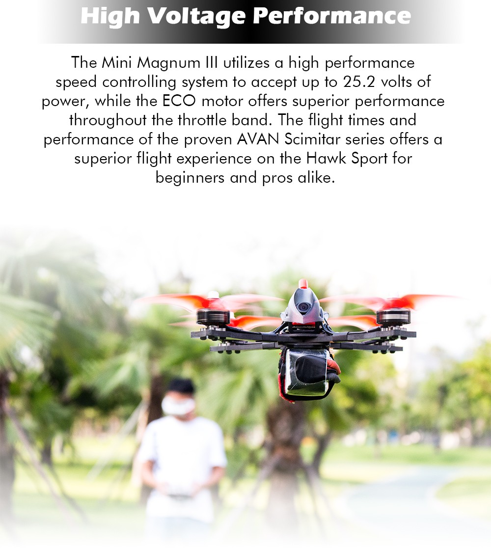 EMAX Hawk Sport BNF FPV Racing Drone - 1700Kv/2400Kv 13 - Emax