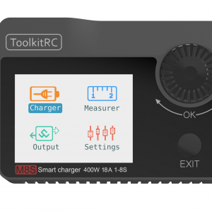 ToolkitRC M8s 400W 18A LiPo Battery Charger and Servo Tester (Pick Your Color) 11