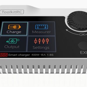 ToolkitRC M8s 400W 18A LiPo Battery Charger and Servo Tester (Pick Your Color) 12