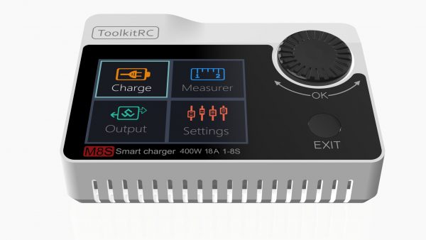 ToolkitRC M8s 400W 18A LiPo Battery Charger and Servo Tester (Pick Your Color) 4