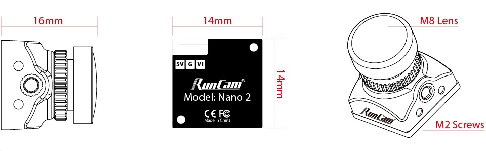RunCam Nano 2 Micro FPV Camera (Pick your Lens) 12 - RunCam