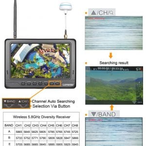 7" Lumenier Slim LCD FPV Monitor w/ 5.8GHz 32CH Diversity Rx, Battery 14 - Lumenier