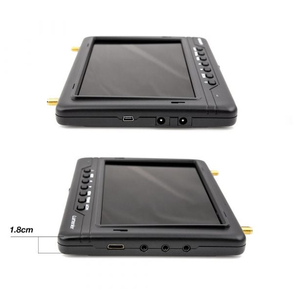 7" Lumenier Slim LCD FPV Monitor w/ 5.8GHz 32CH Diversity Rx, Battery 3 - Lumenier