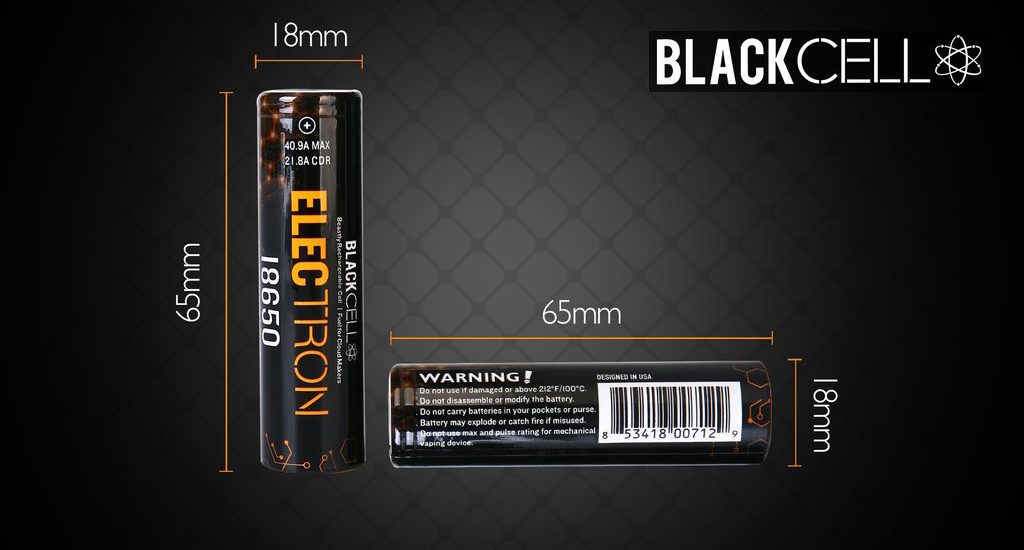 Blackcell 18650 Electron Battery - 2 Pack 2 - Blackcell