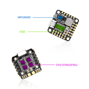 HGLRC FD435-VTX STACK 20X20 3-6S FD F4 Mini fc 35A 4in1 ESC FD VTX Mini