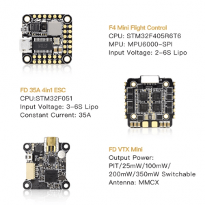 HGLRC FD435-VTX STACK 20X20 3-6S FD F4 Mini fc 35A 4in1 ESC FD VTX Mini