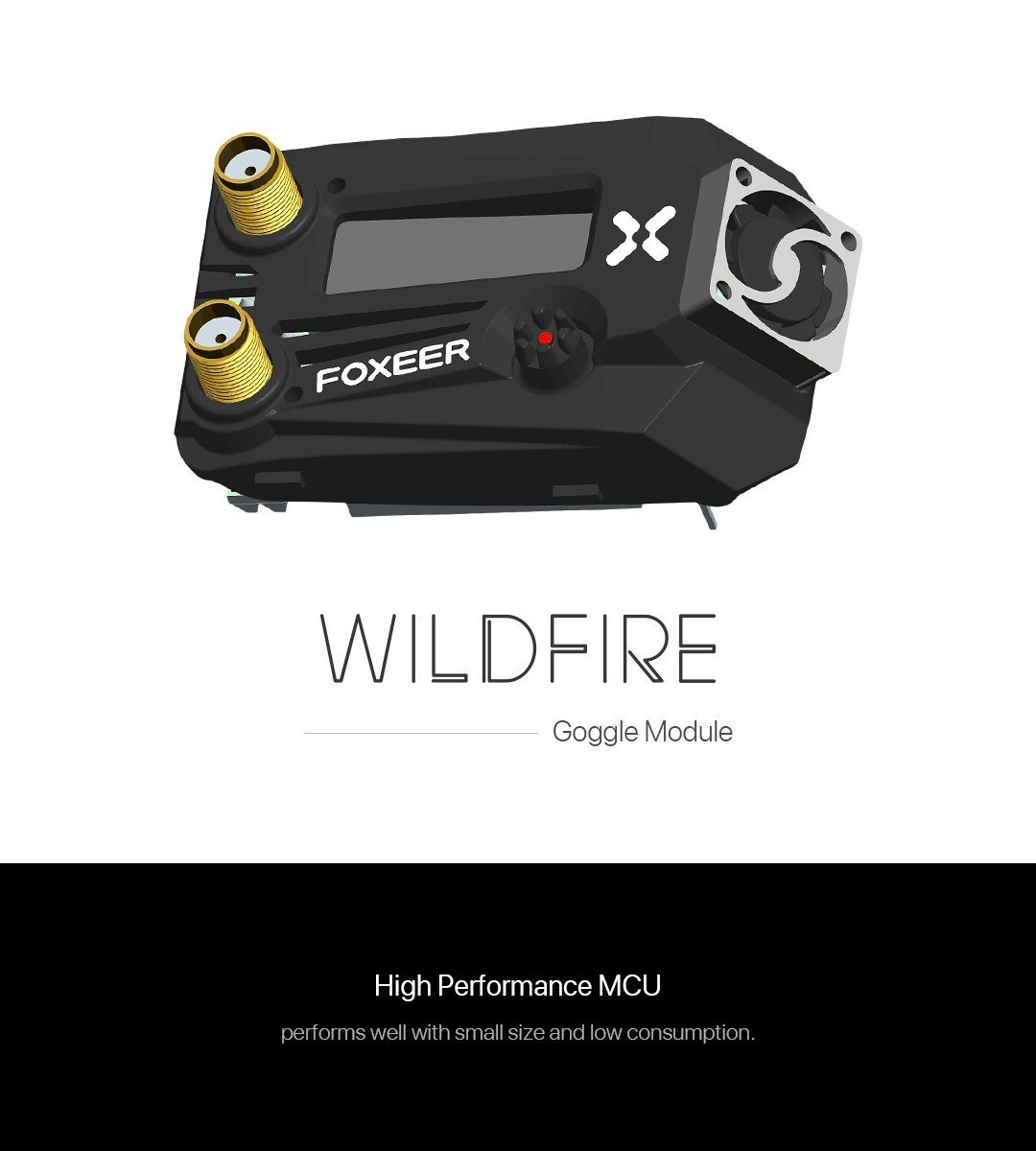Foxeer Wildfire 5.8G Goggle Dual Video Receiver Module (Pick Your Color) 4 - Foxeer