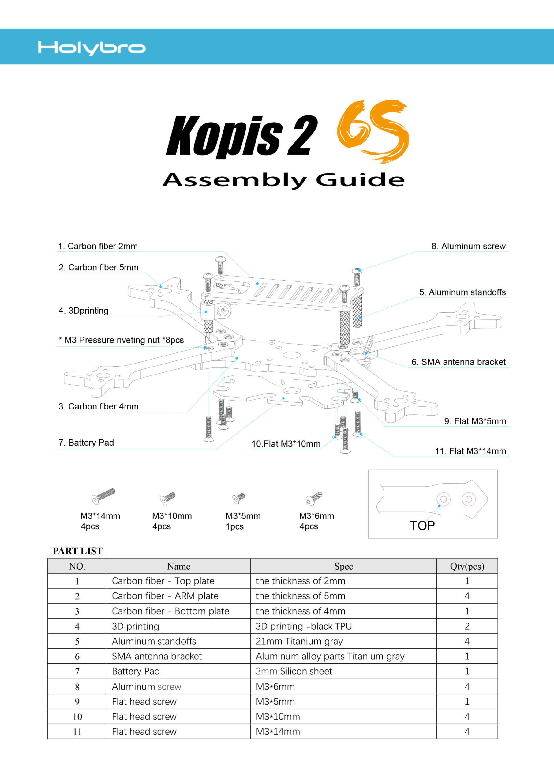 Kopis2 6S Assembly Guide