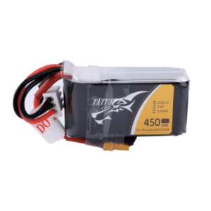 Tattu 450mAh 7.4V 75C 2S1P Lipo Battery Pack with XT30 plug