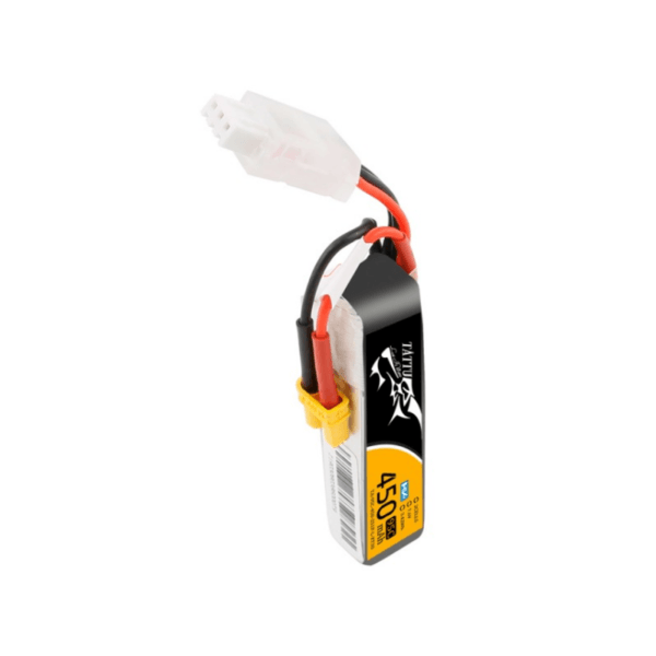 Tattu 450mAh 7.6V High Voltage 95C 2S1P Lipo Battery Pack with XT30 Plug - Long Pack