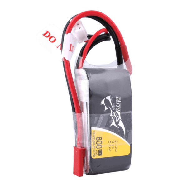 Tattu 800mAh 7.4V 45C 2S1P Lipo Battery Pack with JST-SYP Plug - Image 4