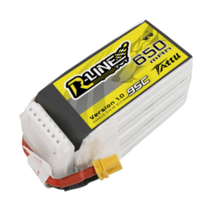 Tattu R-Line 650mAh 22.2V 95C 6S1P Lipo Battery Pack with XT30 Plug