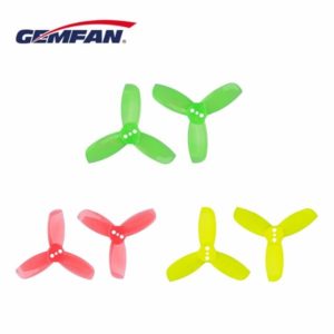 GemFan 1.9" Hulkie 1940 Props 8pk (3 Holes) Pick your Color