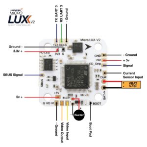Lumenier MICRO LUX V2 - F4 Flight Controller + OSD 10 - Lumenier