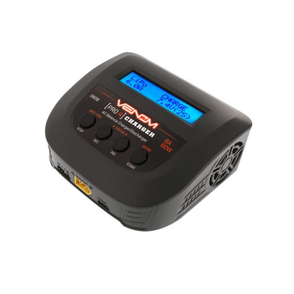 VENOM PRO 4 60W AC 6A LIPO/LIHV & NIMH RC BATTERY BALANCE CHARGER