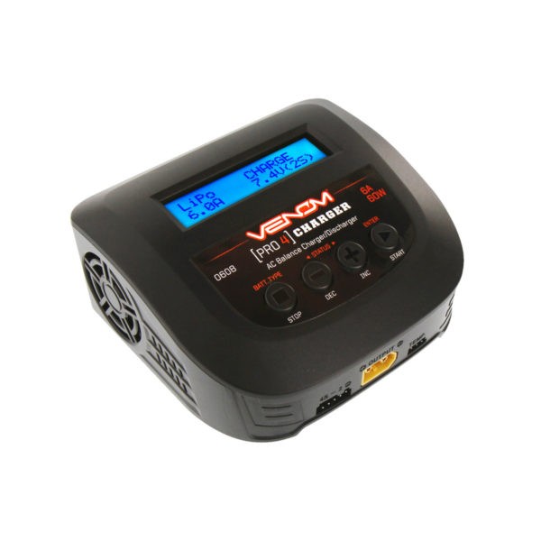 VENOM PRO 4 60W AC 6A LIPO/LIHV & NIMH RC BATTERY BALANCE CHARGER - Image 3