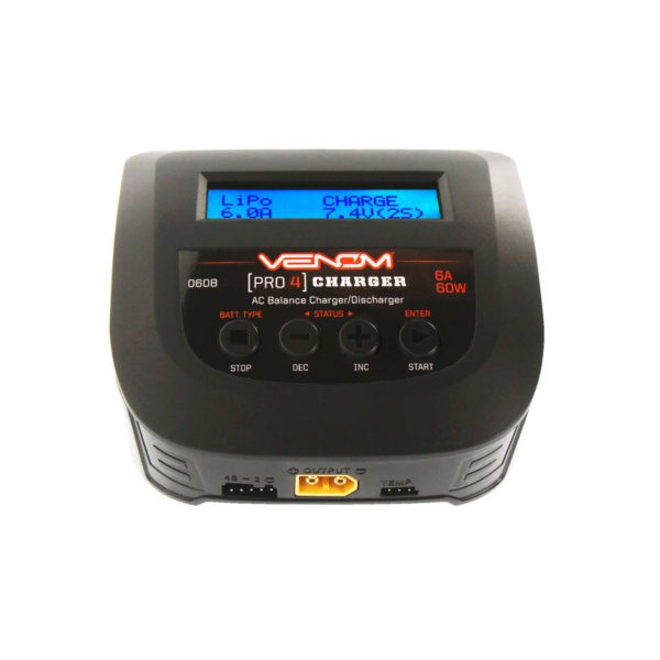 VENOM PRO 4 60W AC 6A LIPO/LIHV & NIMH RC BATTERY BALANCE CHARGER - Image 4
