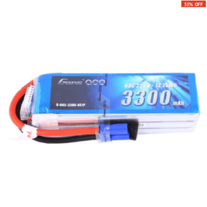 Gens Ace 22.2V 60C 6S 3300mAh Lipo Battery Pack with EC5 Plug