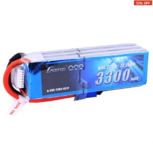 Gens Ace 22.2V 60C 6S 3300mAh Lipo Battery Pack with EC5 Plug