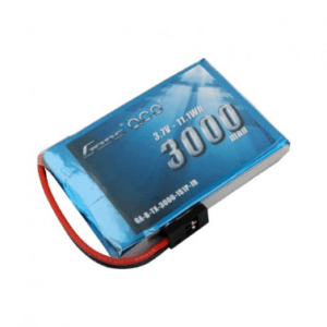 Gens Ace 3000mAh 3.7V 1S1P TX Lipo Battery Pack with JR-3P Plug