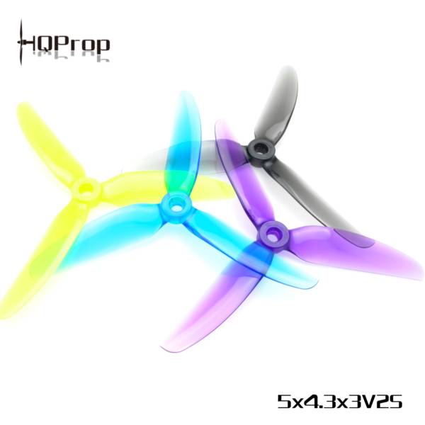 HQProp 5X4.3X3V2S Freestyle Props (2CW+2CCW) - Pick Your Color