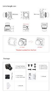 Foxeer Toothless 2 Nano Starlight 1200TVL 16:9/4:3 PAL/NSTC CMOS FPV Camera w/ 1/2" Sensor (2.1mm) - Pick Your Color 13 - Foxeer