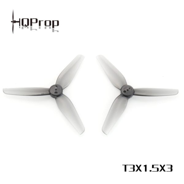 HQ Prop T3x1.5x3 Durable Tri-Blade 3" Prop 4 Pack - Grey 2 - HQProp