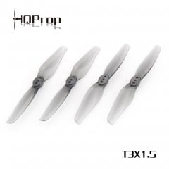 HQ Prop T3x1.5 Durable Bi-Blade 3" Prop 4 Pack - Grey